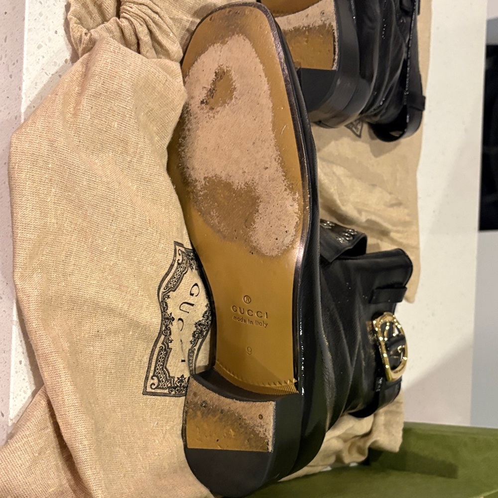 Gucci Mens Patent Leather Boots - Picture 6 of 11